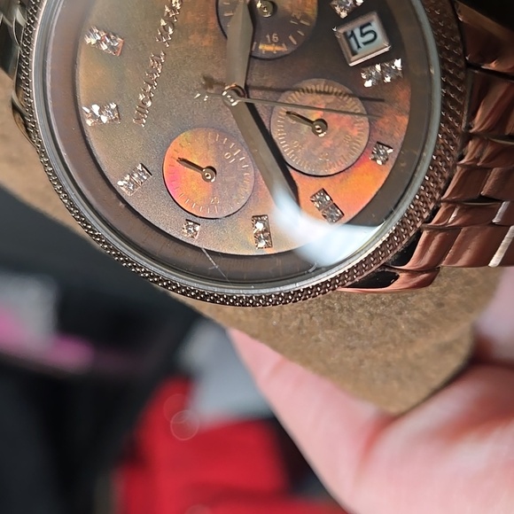 Michael Kors Ritz Chronograph Bronze Watch MK5547 - Picture 6 of 12